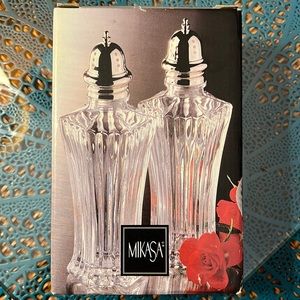 Mikasa Diamond Fire Salt & Pepper Shakers